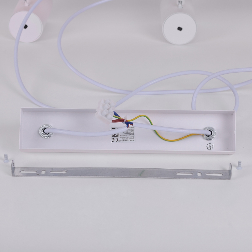 Brilagi - Lustre suspenso em cabo SELE 6xGU10/30W/230V branco/acabamento carvalho