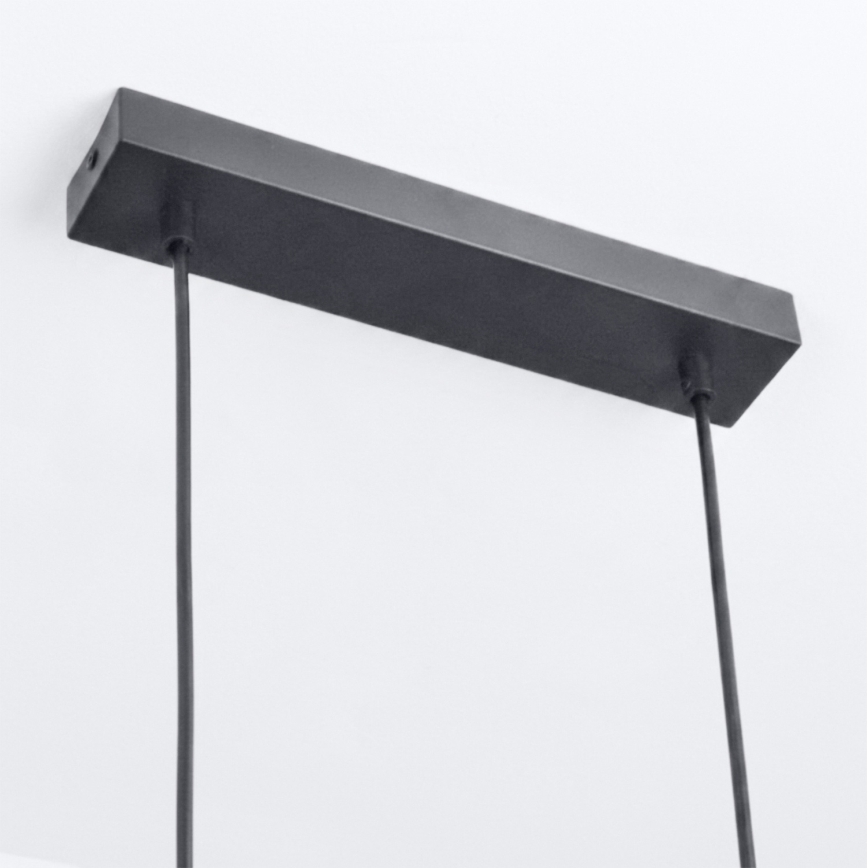 Brilagi - Lustre suspenso em cabo SELE 6xGU10/30W/230V, preto/acabamento em carvalho