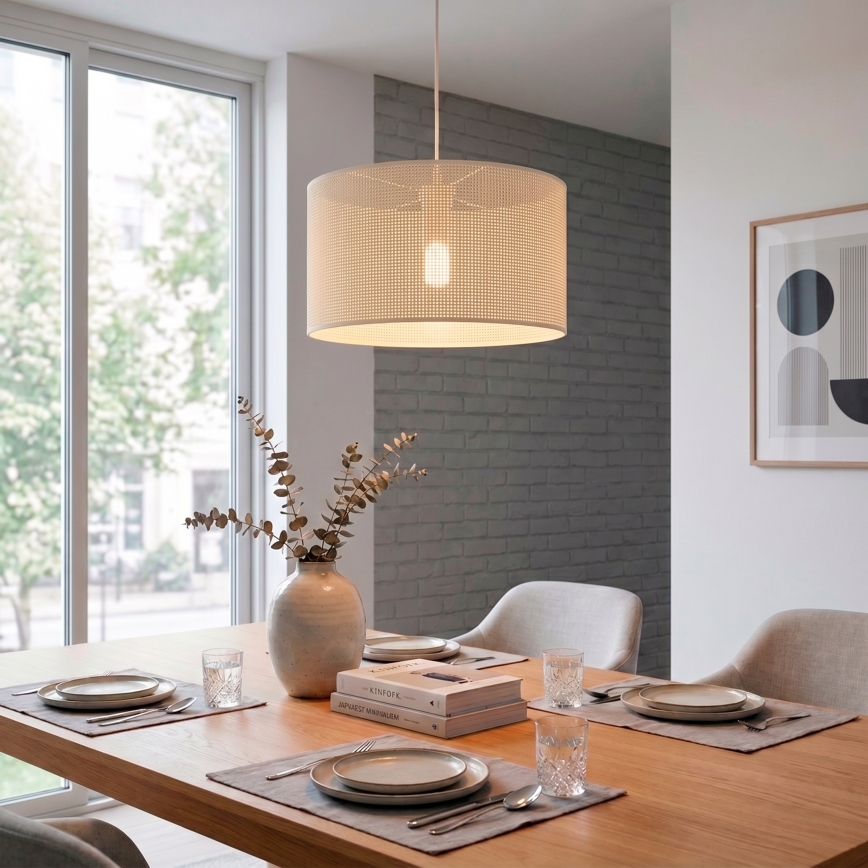 BRILAGI - Lustre suspenso em cabo SIRIJA MODERN 1xE27/60W/230V Ø 35 cm cor creme