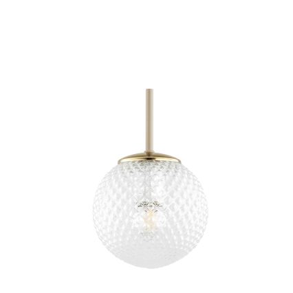 Brilagi - Lustre suspenso em cabo STELLA 1xE27/60W/230V Ø 15 cm bege/dourado