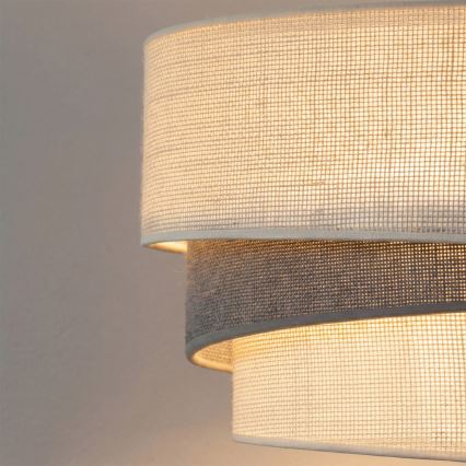 Brilagi - Lustre suspenso em cabo TRIO 1xE27/60W/230V Ø 40 cm creme/cinzento