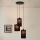 Brilagi - Lustre suspenso em cabo TUBES 3xE27/15W/230V preto