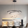Brilagi - Lustre suspenso LED dimerizável com cabo TWISTER LED/105W/230V 3000-6000K Ø 100 cm preto + controlo remoto