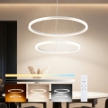 Brilagi - Lustre suspenso LED regulável em cabo PORTOFINO LED/98W/230V 3000-6000K Ø 80 cm branco + controlo remoto