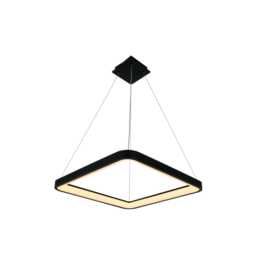 Brilagi - Lustre LED dimerizável suspenso por cabo FALCON SLIM LED/50W/230V 3000-6500K 50x50 cm preto + controlo remoto