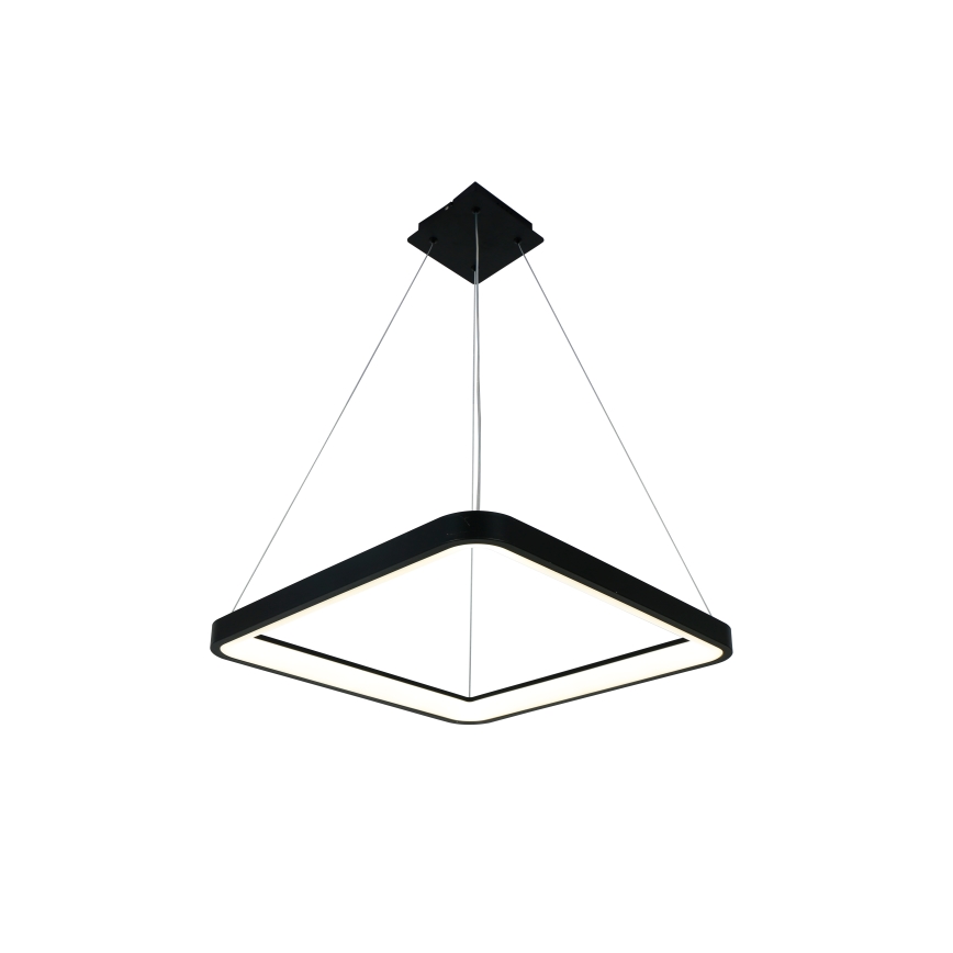 Brilagi - Lustre LED dimerizável suspenso por cabo FALCON SLIM LED/50W/230V 3000-6500K 50x50 cm preto + controlo remoto