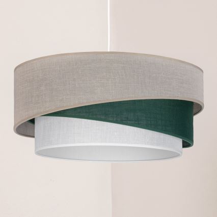 Brilagi - Lustre suspenso por cabo ARROW 1xE27/60W/230V Ø 45 cm bege/verde/branco