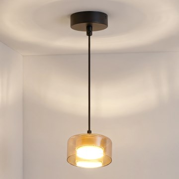 Brilagi - Lustre suspenso por cabo AURA LUX 1xGX53/30W/230V preto/dourado