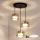 Brilagi - Lustre suspenso por cabo AURA LUX 3xGX53/30W/230V preto/dourado