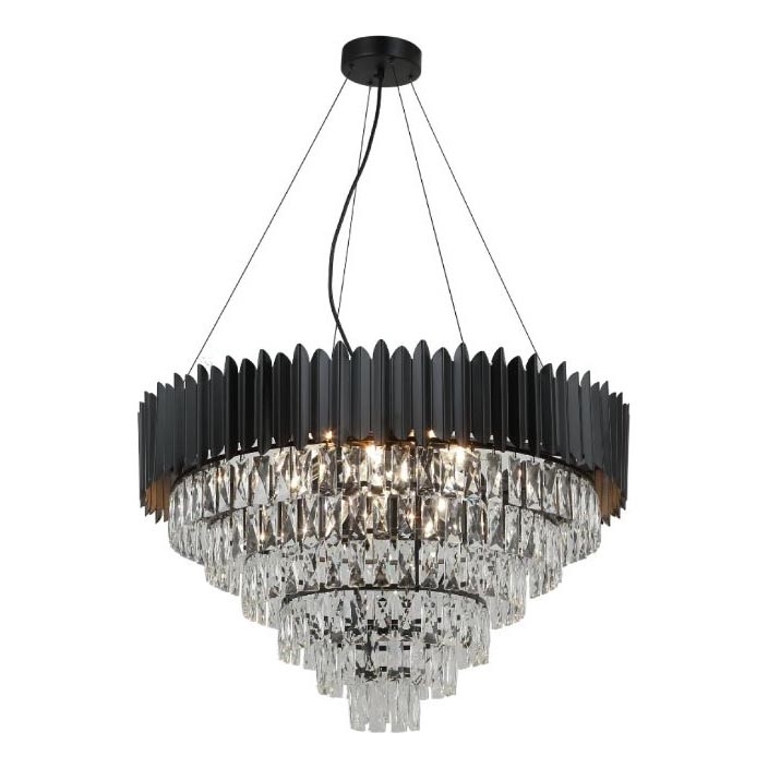 Brilagi - Lustre suspenso por cabo CARLOS 11xE14/40W/230V diâmetro 80 cm