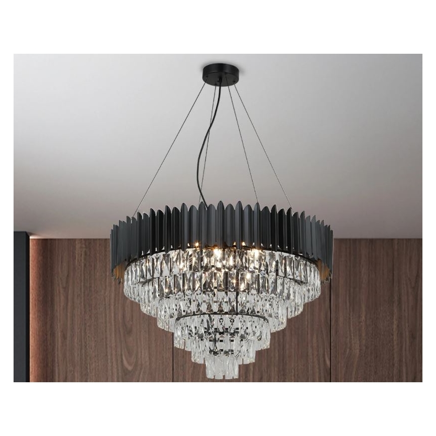 Brilagi - Lustre suspenso por cabo CARLOS 11xE14/40W/230V diâmetro 80 cm