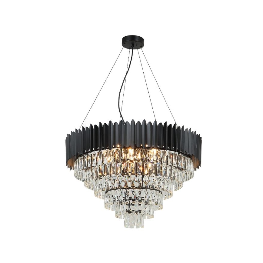 Brilagi - Lustre suspenso por cabo CARLOS 11xE14/40W/230V diâmetro 80 cm