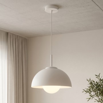 BRILAGI - Lustre suspenso por cabo COSMO 1xE27/60W/230V Ø 30 cm branco/dourado