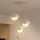 Brilagi - Lustre suspenso por cabo COSMO 3xE27/60W/230V bege/dourado