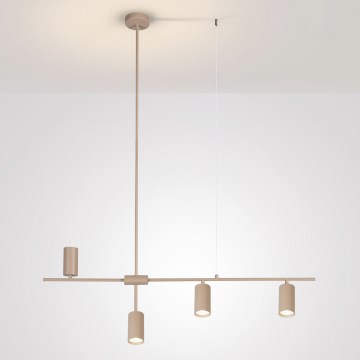 Brilagi - Lustre suspenso por cabo CRANE 4xGU10/30W/230V bege