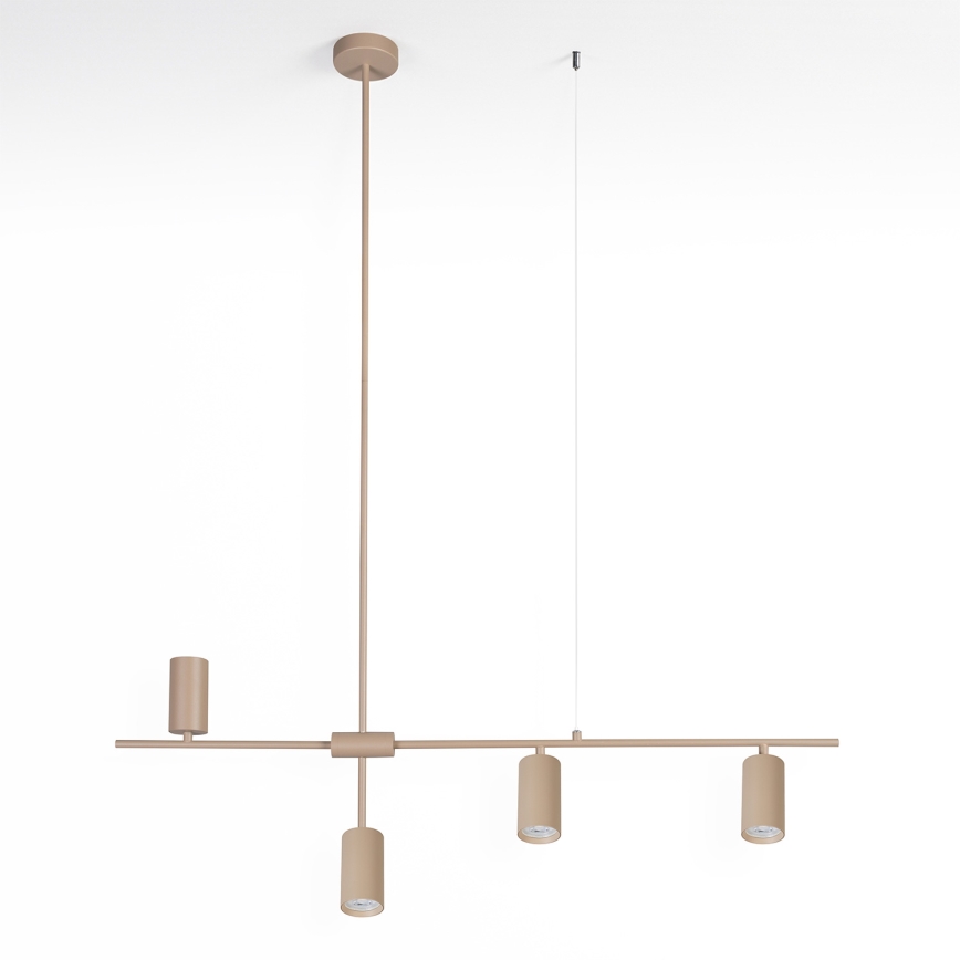 Brilagi - Lustre suspenso por cabo CRANE 4xGU10/30W/230V bege