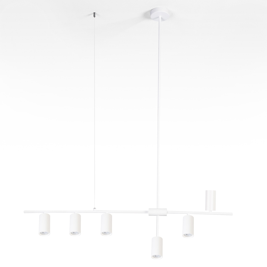 Brilagi - Lustre suspenso por cabo CRANE 6xGU10/30W/230V branco