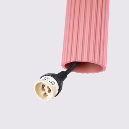 Brilagi - Lustre suspenso por cabo CRESTO 1xGU10/10W/230V rosa
