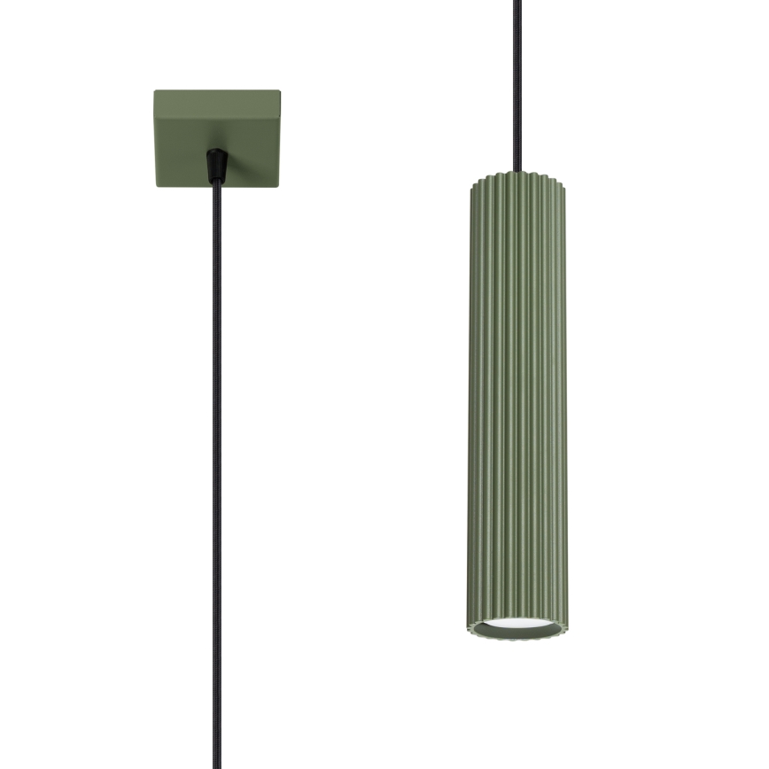 Brilagi - Lustre suspenso por cabo CRESTO 1xGU10/10W/230V verde