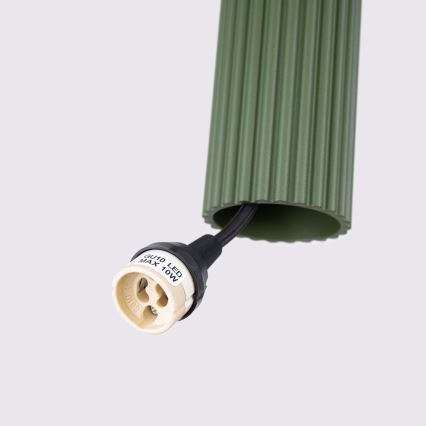 Brilagi - Lustre suspenso por cabo CRESTO 1xGU10/10W/230V verde