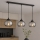 Brilagi - Lustre suspenso por cabo DIOR 3xE27/60W/230V preto/cinzento fumê