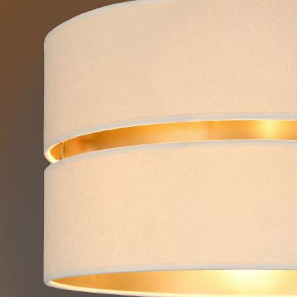 Brilagi - Lustre suspenso por cabo DUO-DUO 1xE27/60W/230V Ø 40 cm creme/dourado