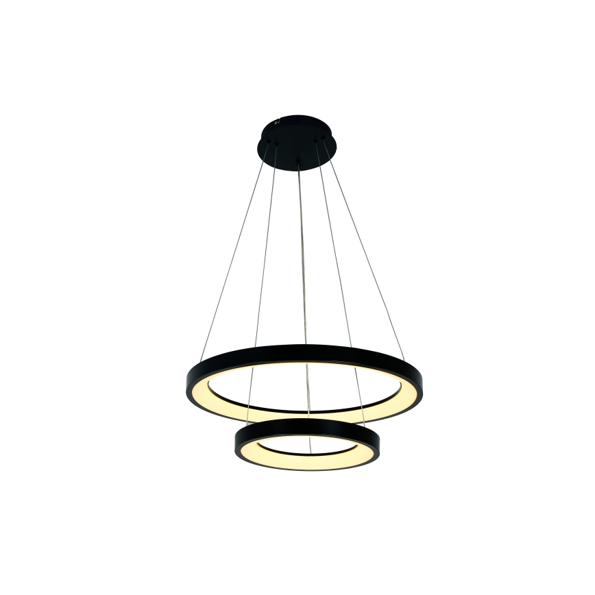 Brilagi - Lustre LED regulável suspenso por cabo FALCON SLIM LED/68W/230V 3000-6500K Ø 50 cm preto + controlo remoto