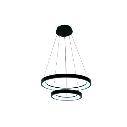 Brilagi - Lustre LED regulável suspenso por cabo FALCON SLIM LED/68W/230V 3000-6500K Ø 50 cm preto + controlo remoto