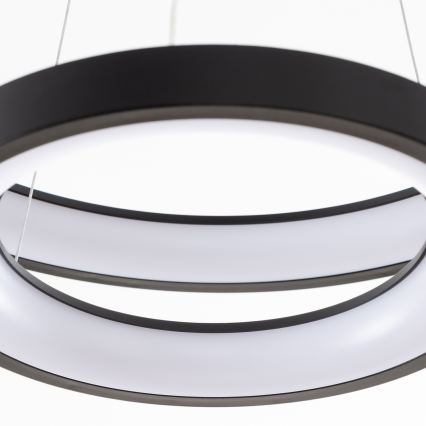 Brilagi - Lustre LED regulável suspenso por cabo FALCON SLIM LED/68W/230V 3000-6500K Ø 50 cm preto + controlo remoto