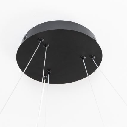 Brilagi - Lustre LED regulável suspenso por cabo FALCON SLIM LED/68W/230V 3000-6500K Ø 50 cm preto + controlo remoto