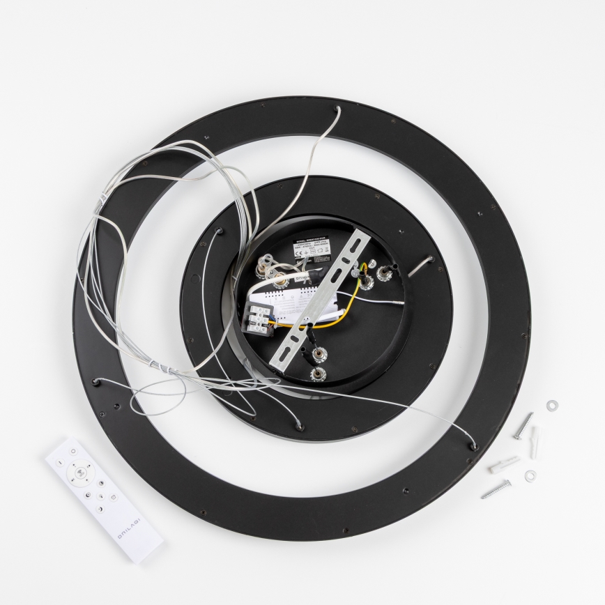 Brilagi - Lustre LED regulável suspenso por cabo FALCON SLIM LED/68W/230V 3000-6500K Ø 50 cm preto + controlo remoto