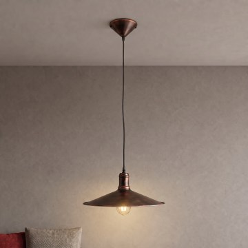 BRILAGI - Lustre suspenso por cabo FORGE 1xE27/60W/230V Ø 36 cm patinado/cobre