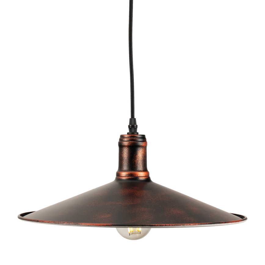 BRILAGI - Lustre suspenso por cabo FORGE 1xE27/60W/230V Ø 36 cm patinado/cobre