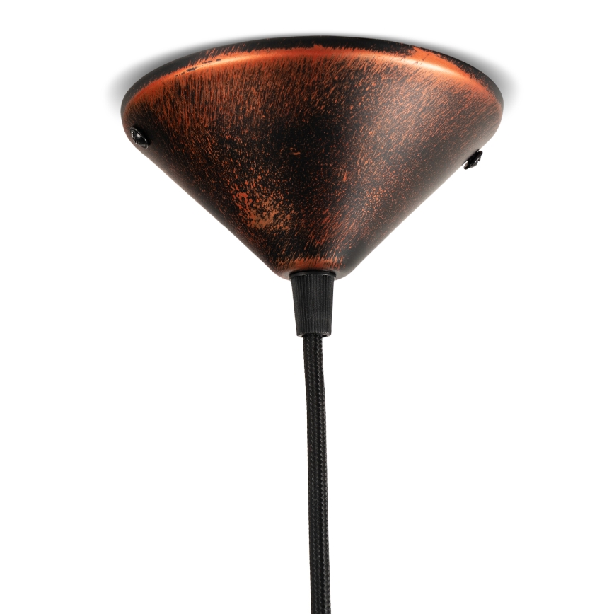 BRILAGI - Lustre suspenso por cabo FORGE 1xE27/60W/230V Ø 36 cm patinado/cobre