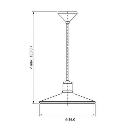 BRILAGI - Lustre suspenso por cabo FORGE 1xE27/60W/230V Ø 36 cm patinado/cobre