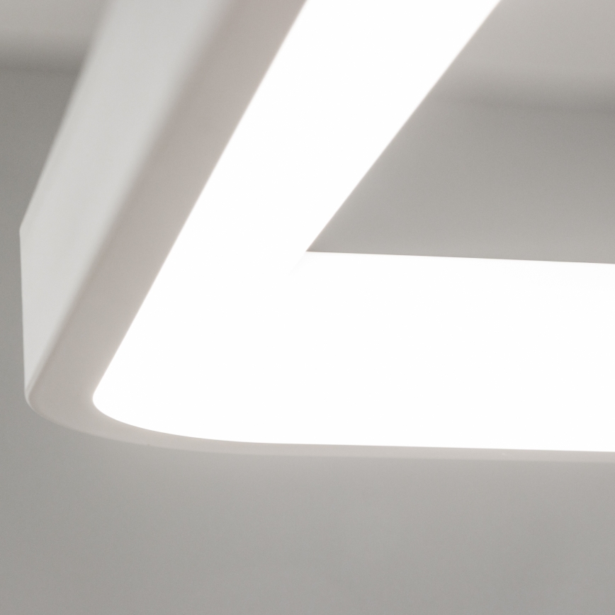 Brilagi - Lustre LED dimável suspenso por cabo FALCON SLIM LED/50W/230V 3000-6500K 50x50 cm branco + controlo remoto