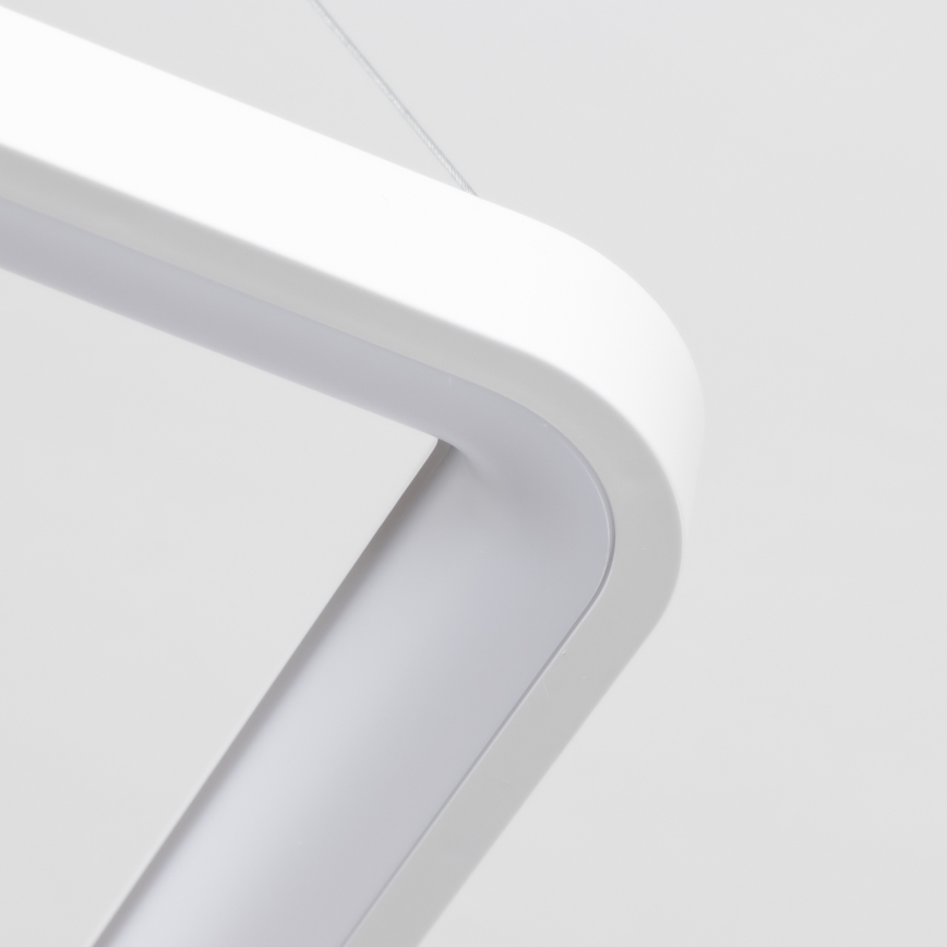 Brilagi - Lustre LED dimável suspenso por cabo FALCON SLIM LED/50W/230V 3000-6500K 50x50 cm branco + controlo remoto