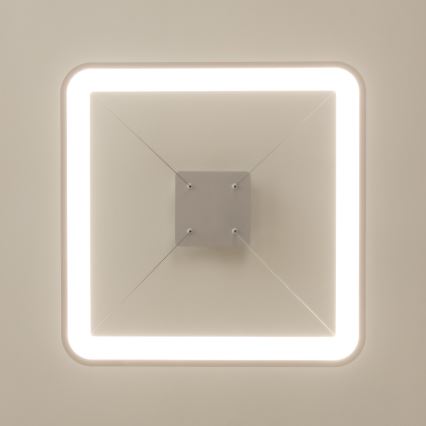 Brilagi - Lustre LED dimável suspenso por cabo FALCON SLIM LED/50W/230V 3000-6500K 50x50 cm branco + controlo remoto