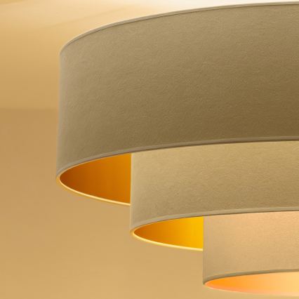 Brilagi - Lustre suspenso por cabo LUNETA 1xE27/60W/230V Ø 40 cm creme/dourado