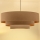 Brilagi - Lustre suspenso por cabo LUNETA 3xE27/60W/230V Ø 80 cm bege/dourado