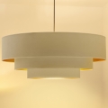 Brilagi - Lustre suspenso por cabo LUNETA 3xE27/60W/230V Ø 80 cm creme/dourado