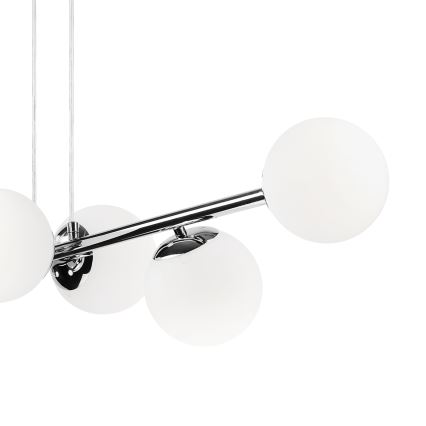 Brilagi - Lustre suspenso por cabo MALONY 6xE14/20W/230V cromo brilhante