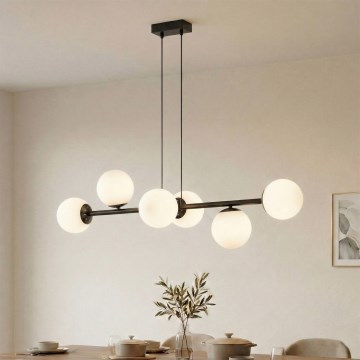 Brilagi - Lustre suspenso por cabo MALONY 6xE14/20W/230V preto