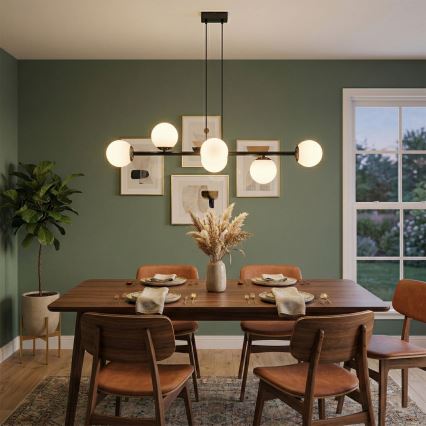 Brilagi - Lustre suspenso por cabo MALONY 6xE14/20W/230V preto