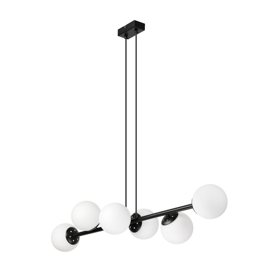 Brilagi - Lustre suspenso por cabo MALONY 6xE14/20W/230V preto