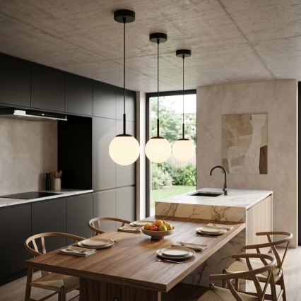 Brilagi - Lustre suspenso por cabo MILO 1xE27/60W/230V preto