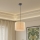 Brilagi - Lustre suspenso por cabo NORDIC WAVE 1xE27/15W/230V diâmetro 32 cm linho/preto