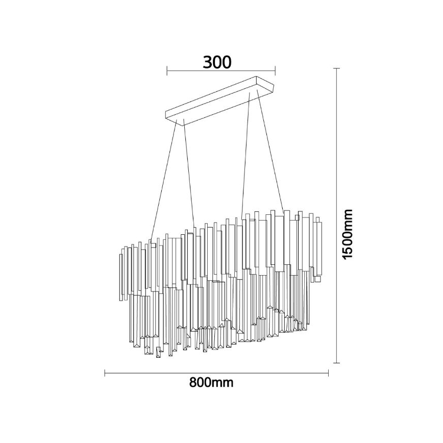 Brilagi - Lustre suspenso por cabo PLAZA 10xE14/40W/230V