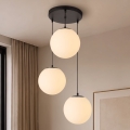 BRILAGI - Lustre suspenso por cabo POLOS 3xE27/40W/230V Ø 42 cm preto