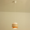 Brilagi - Lustre suspenso por cabo RESNA 1xE27/60W/230V diâmetro 20 cm creme/bege